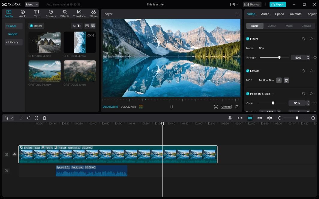 Descargar CapCut Gratis Para PC Screenshot