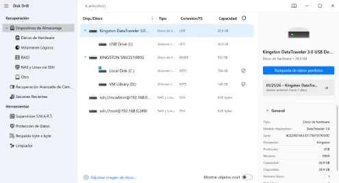 Disk Drill Data Recovery Windows Descargar Espanol 2026 Screenshot