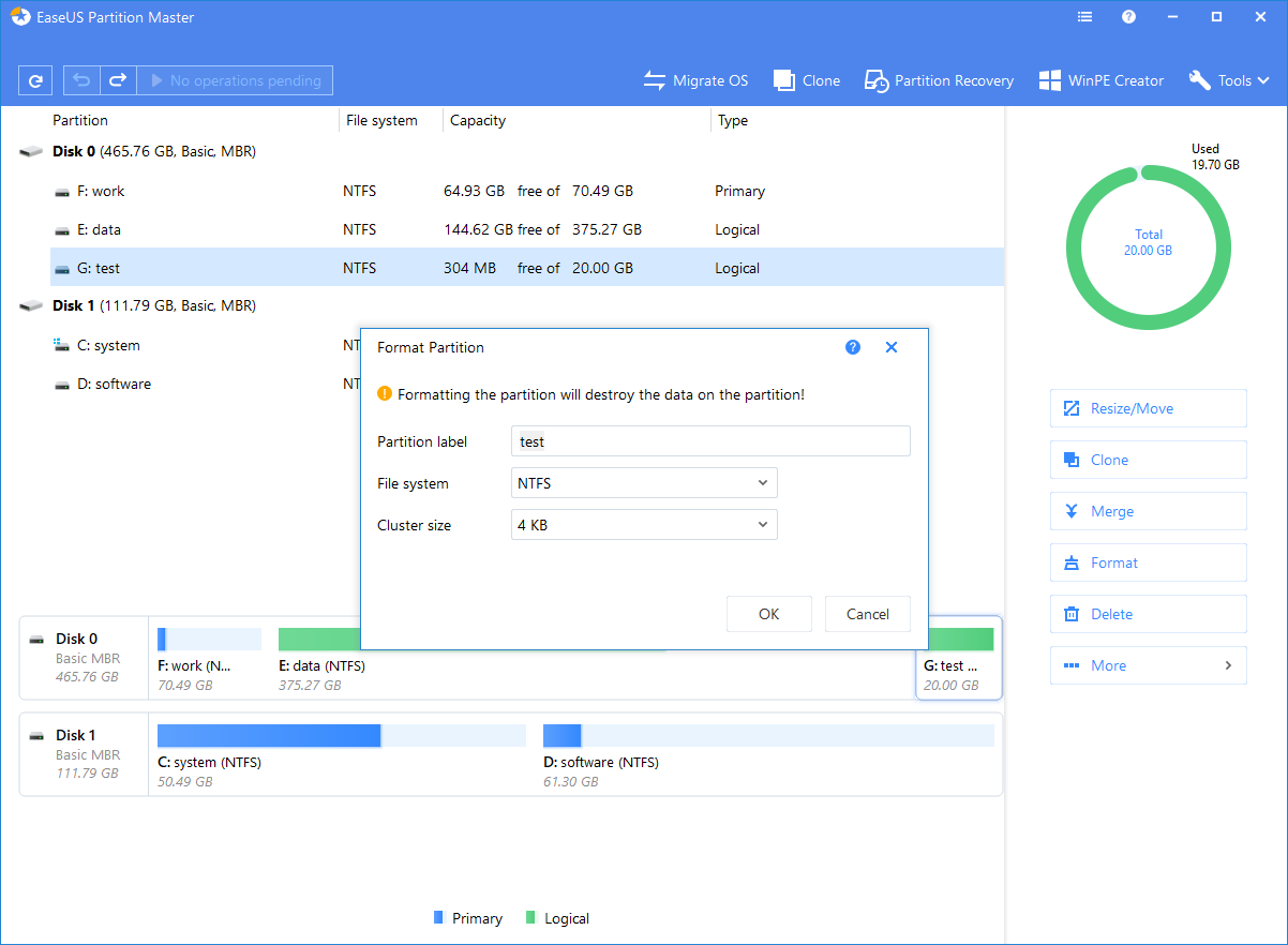 Descargar EaseUS Partition Master Gratis Full Español 2026 Screenshot