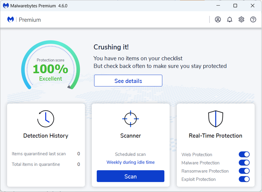 Descargar Malwarebytes Premium 5.5.0 Full Español Mega 2026 Screenshot