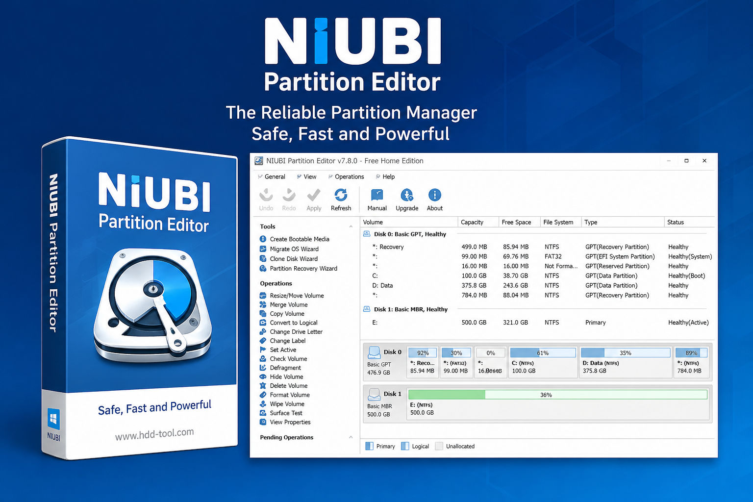 Descargar Niubi Partition Editor Full [2026] Screenshot